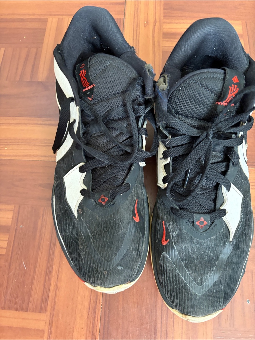 Nike Black, White & Red Men’s Basketball Sneakers